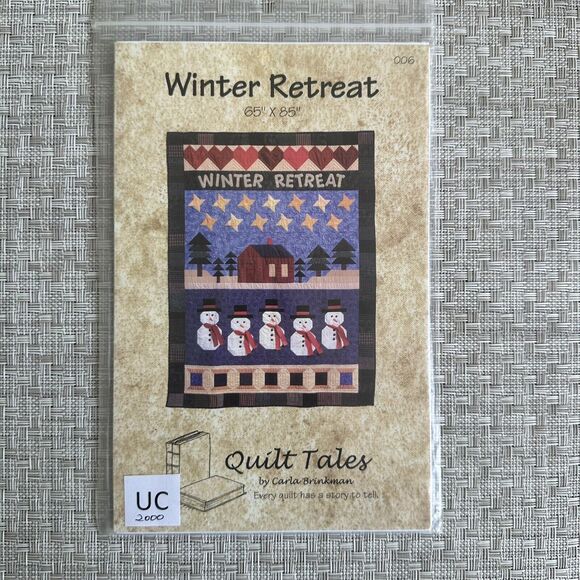 QUILT TALES Quilt Pattern - WINTER RETREAT - 65" x 85" - 006 - Picture 1 of 2